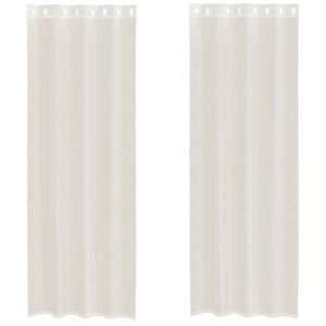 Creme Voile Vorhänge 140x260 cm, 2er-Set