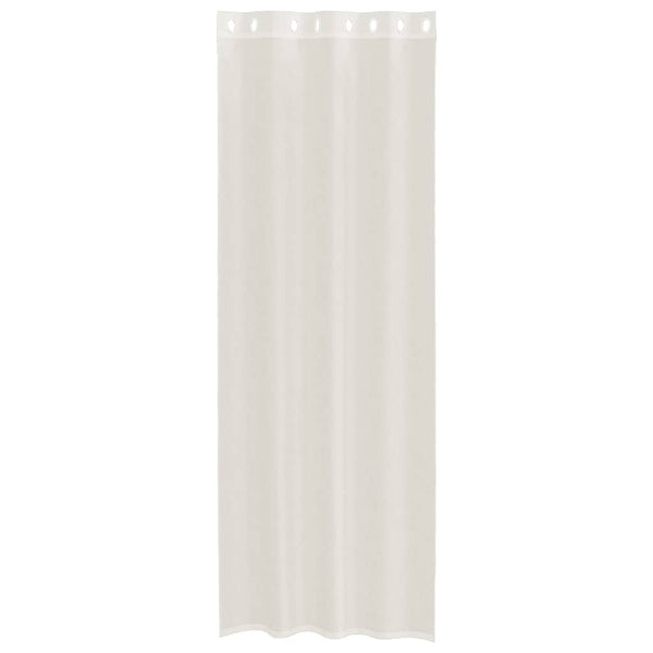 Creme Voile Vorhänge 140x260 cm, 2er-Set