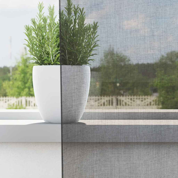 Dunkelgraue Voile Vorhänge 140x175 cm, 2er-Set