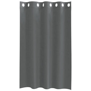 Dunkelgraue Voile Vorhänge 140x175 cm, 2er-Set