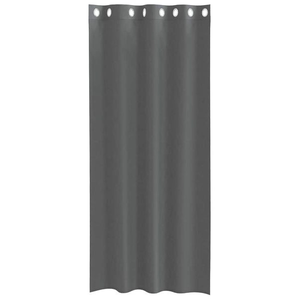 Dunkelgraue Voile Vorhänge 140x225 cm, 2er-Set