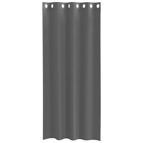 Dunkelgraue Voile Vorhänge 140x245 cm, 2er-Set