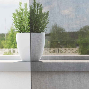 Dunkelgraue Voile Vorhänge 140x260 cm, 2er-Set