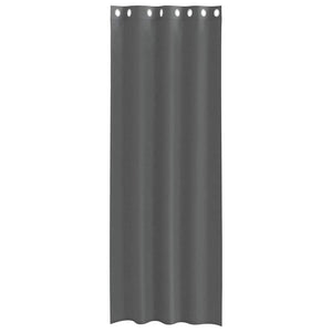 Dunkelgraue Voile Vorhänge 140x260 cm, 2er-Set