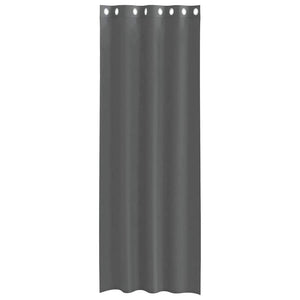 Dunkelgraue Voile Vorhänge 140x300 cm, 2er-Set