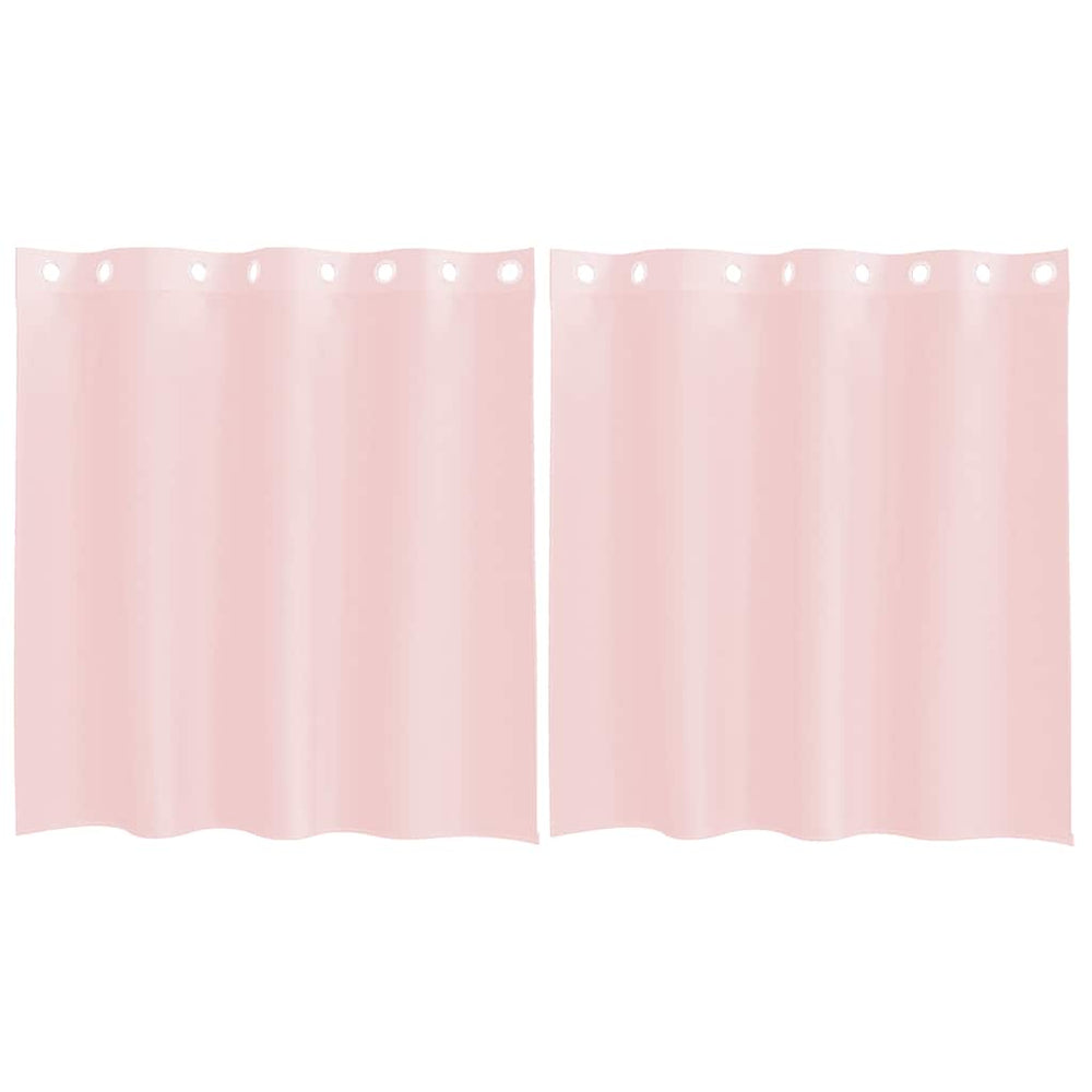 Rosa Voile Vorhänge, 140x140 cm, 2er-Set