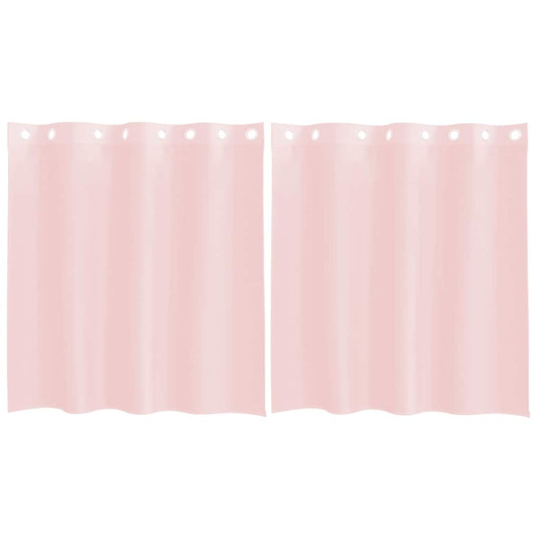 Rosa Voile Vorhänge, 140x140 cm, 2er-Set