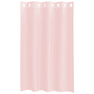 Hellrosa Voile Vorhänge 140x175 cm, 2er Set