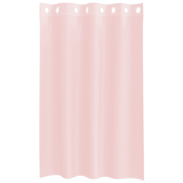 Hellrosa Voile Vorhänge 140x175 cm, 2er Set