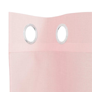 Hellrosa Voile Vorhänge 140x175 cm, 2er Set