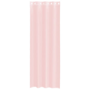 Hellrosa Voile Vorhänge 140x300 cm, 2er-Set