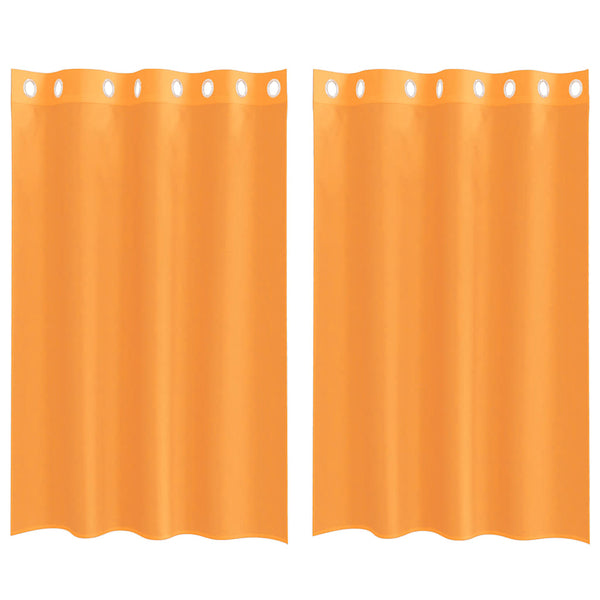 Orange Voile Gardinen 140x175 cm, 2er-Set