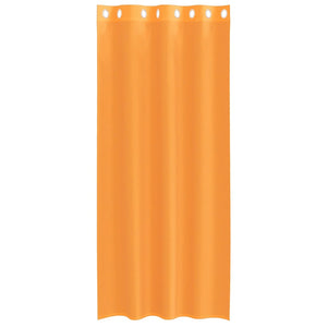Orange Voile Vorhänge mit Ösen, 140x225 cm, 2er-Set