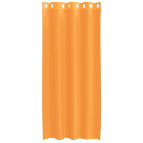 Orange Voile Vorhänge mit Ösen, 140x225 cm, 2er-Set