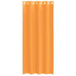 Orange Voile Gardinen mit Ösen, 2er-Set