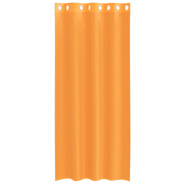 Orange Voile Gardinen mit Ösen, 2er-Set