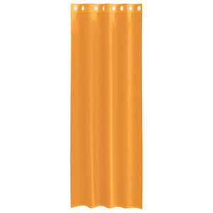 Orange Voile Vorhänge mit Ösen, 140x260 cm, 2er-Set
