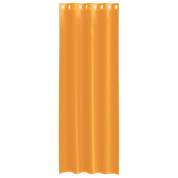 Orange Voile Gardinen 140x300 cm, 2er-Set
