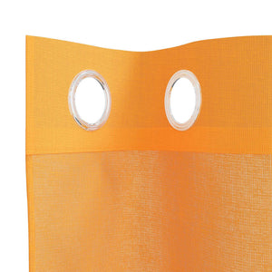 Orange Voile Gardinen 140x300 cm, 2er-Set