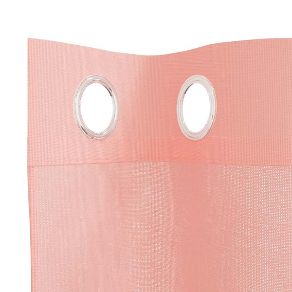 Rosa Voile Gardinen 140x140 cm, 2er-Set