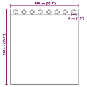 Rosa Voile Gardinen 140x140 cm, 2er-Set