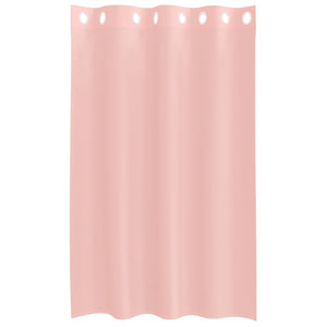 Rosa Voile Vorhänge 140x175 cm, 2er-Set