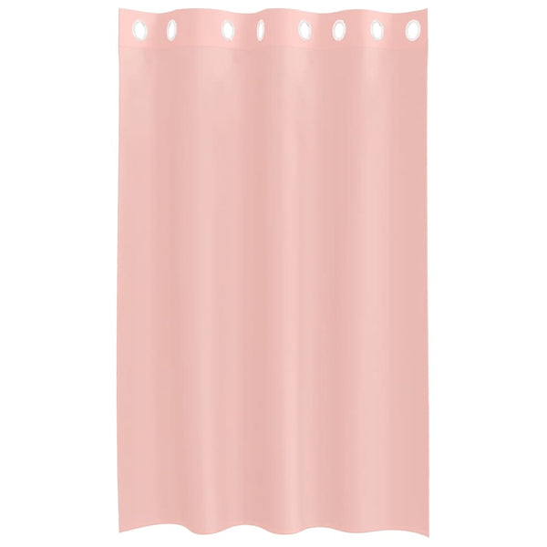 Rosa Voile Vorhänge 140x175 cm, 2er-Set