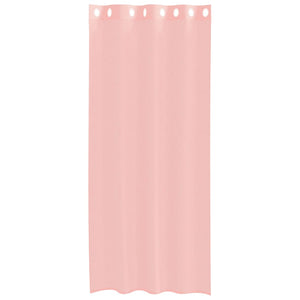 Rosa Voile Vorhänge mit Ösen 140x225 cm, 2er Set