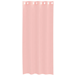 Rosa Voile Gardinen 140x245 cm, 2er-Set