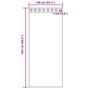 Rosa Voile Gardinen 140x245 cm, 2er-Set