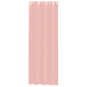Rosa Voile Vorhänge 140x260 cm, 2er-Set