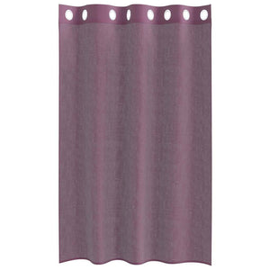 Lila Voile Vorhänge 140x175 cm, 2er-Set