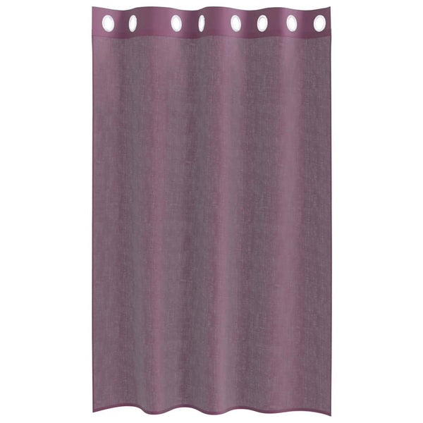 Lila Voile Vorhänge 140x175 cm, 2er-Set