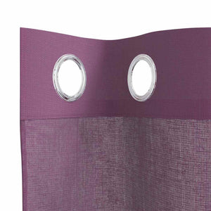 Lila Voile Vorhänge 140x175 cm, 2er-Set