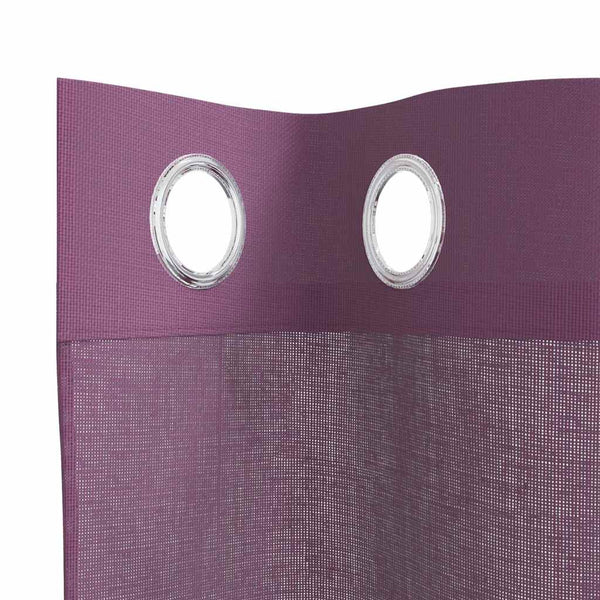 Lila Voile Vorhänge 140x175 cm, 2er-Set