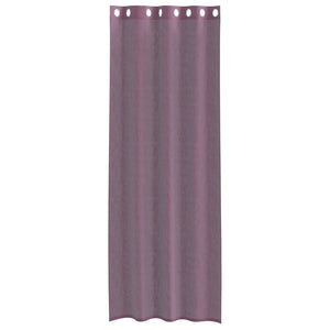 Lila Voile Vorhänge mit Ösen 140x260 cm, 2er-Set