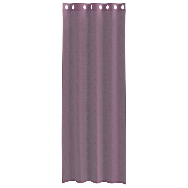 Lila Voile Vorhänge mit Ösen 140x260 cm, 2er-Set