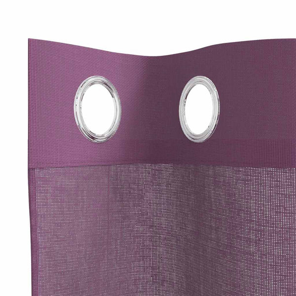 Lila Voile Vorhänge 140x300 cm, 2er-Set