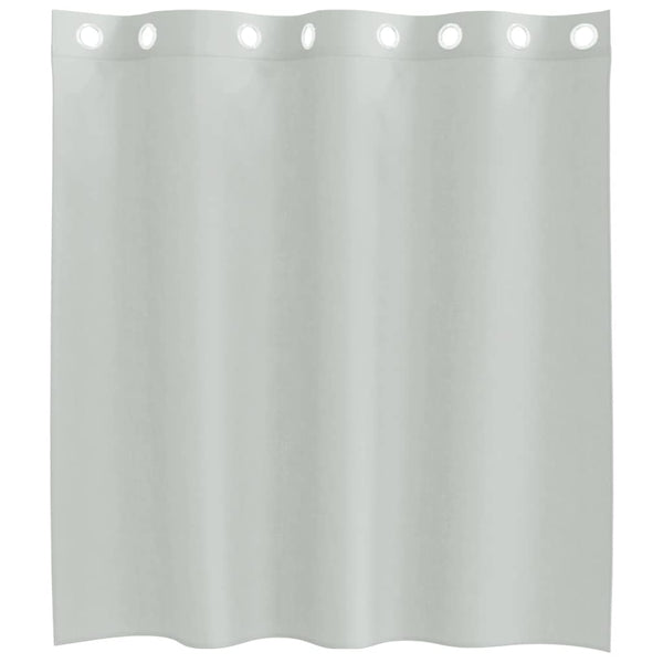 Hellgraue Voile Vorhänge 140x140 cm, 2er-Set