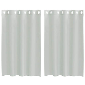 Hellgraue Voile Vorhänge, 140x175 cm, 2er-Set