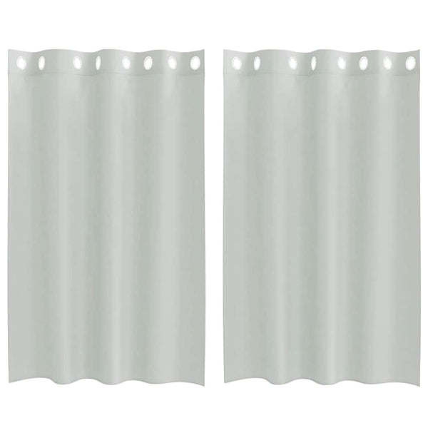 Hellgraue Voile Vorhänge, 140x175 cm, 2er-Set