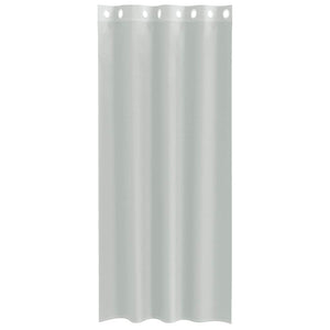 Hellgraue Voile Vorhänge mit Ösen, 140x225 cm, 2er-Set