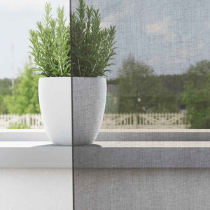 Dunkelgraue Voile Vorhänge mit Schlaufen, 140x260 cm, 2er-Set
