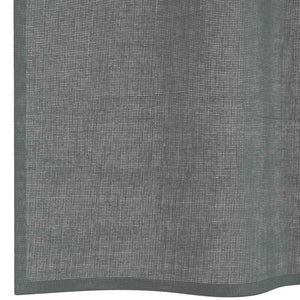 Dunkelgraue Voile Vorhänge mit Schlaufen, 140x260 cm, 2er-Set