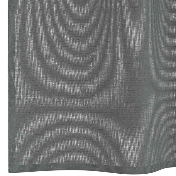 Dunkelgraue Voile Vorhänge mit Schlaufen, 140x260 cm, 2er-Set