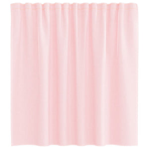 Hellrosa Voile Vorhänge mit Schlaufen, 140x140cm, 2er-Set