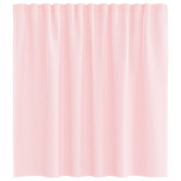 Hellrosa Voile Vorhänge mit Schlaufen, 140x140cm, 2er-Set