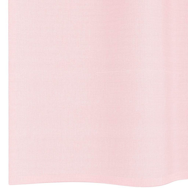 Hellrosa Voile Vorhänge mit Schlaufen, 2er-Set