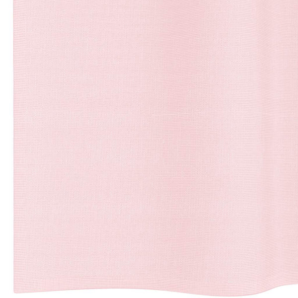 Hellrosa Voile Vorhänge mit Schlaufen, 2er-Set