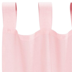 Hellrosa Voile Vorhänge 140x245cm, 2er-Set
